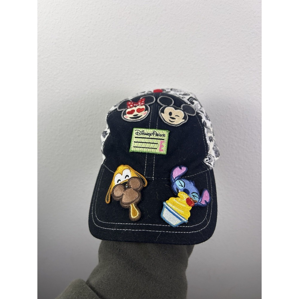 Disney Parks Emoji Patch Baseball Cap Adjustable Hat Unisex Adult Stitch Pluto